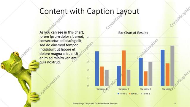 Content with Caption presentation slide layout