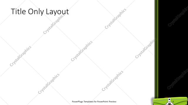 Title Only presentation slide layout