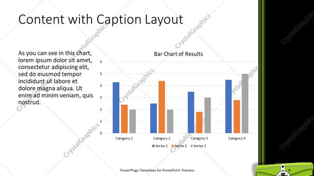 Content with Caption presentation slide layout