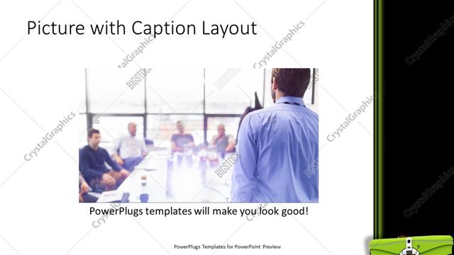 Picture with Caption presentation slide layout