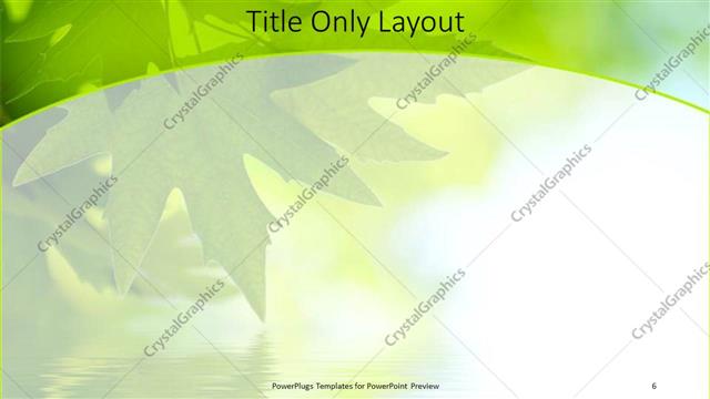 Title Only presentation slide layout