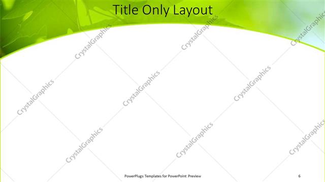 Title Only presentation slide layout