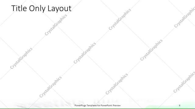 Title Only presentation slide layout