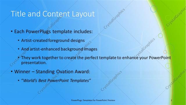 Title and Content presentation slide layout