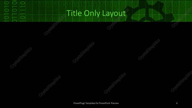Title Only presentation slide layout