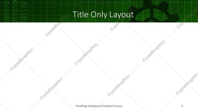 Title Only presentation slide layout
