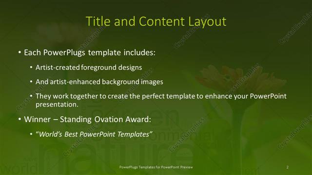 Title and Content presentation slide layout