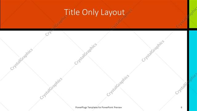 Title Only presentation slide layout