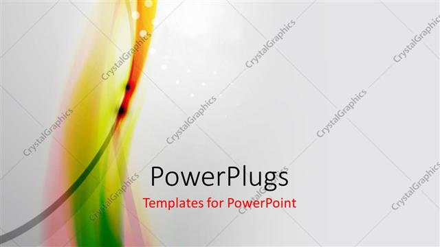  Presentation with orange green white - Green orange pink vertical waves with white dots on gray background