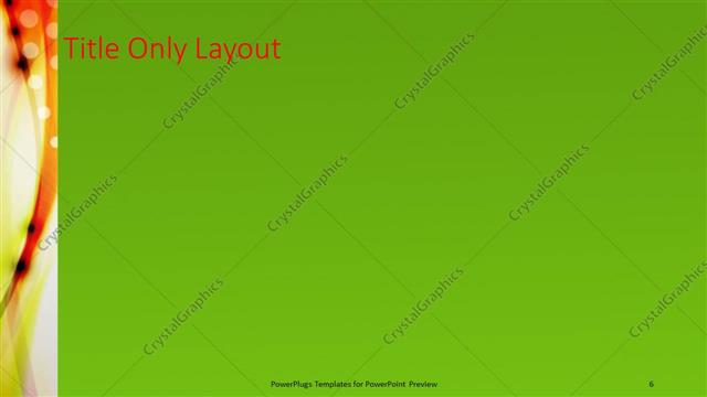 Title Only presentation slide layout