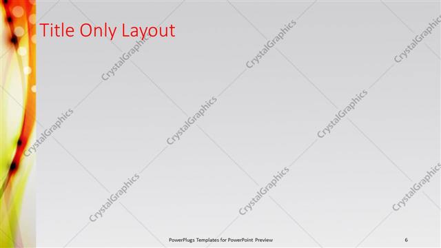 Title Only presentation slide layout