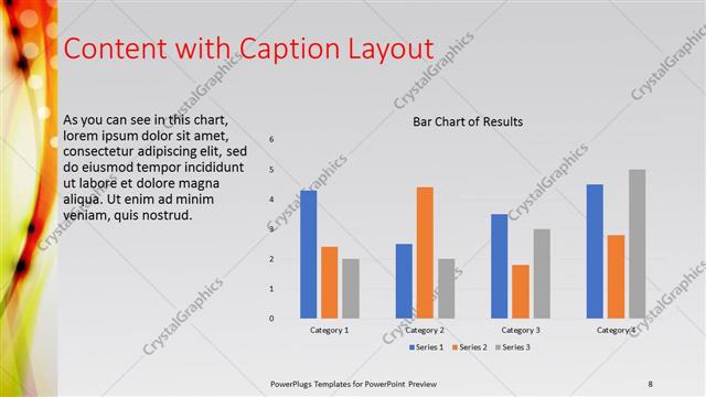 Content with Caption presentation slide layout