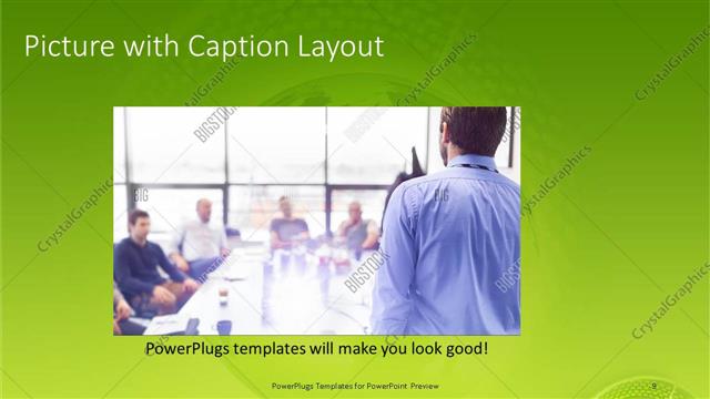 Picture with Caption presentation slide layout