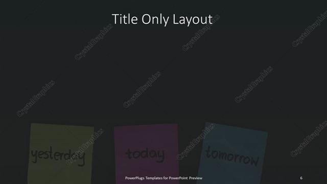 Title Only presentation slide layout