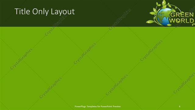 Title Only presentation slide layout