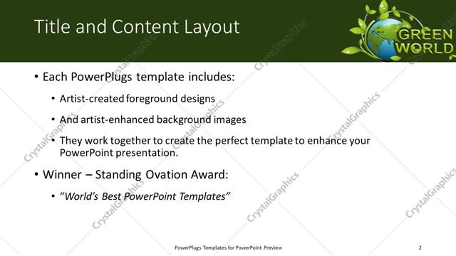 Title and Content presentation slide layout