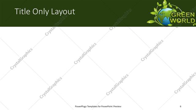 Title Only presentation slide layout