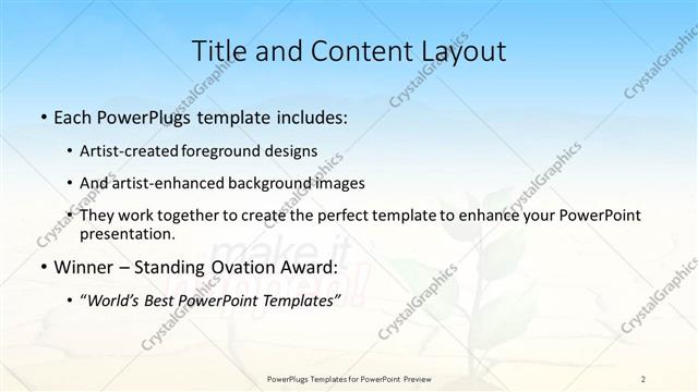 Title and Content presentation slide layout