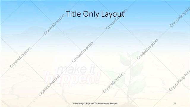 Title Only presentation slide layout