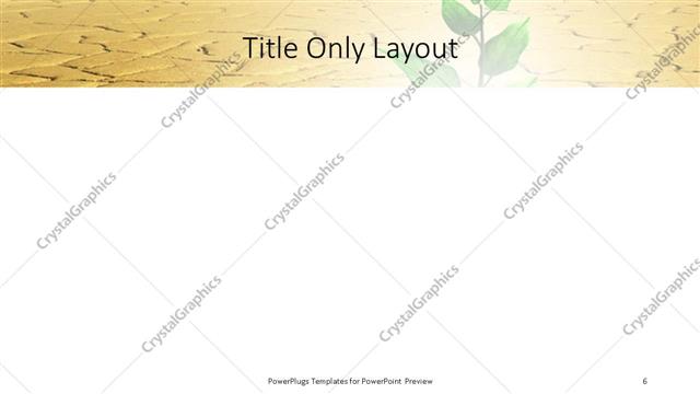 Title Only presentation slide layout