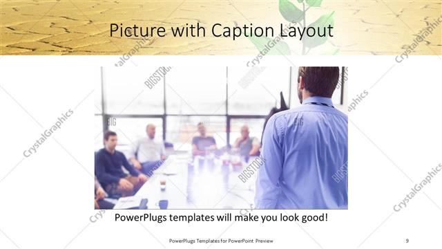 Picture with Caption presentation slide layout