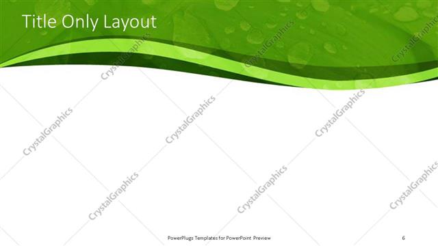 Title Only presentation slide layout