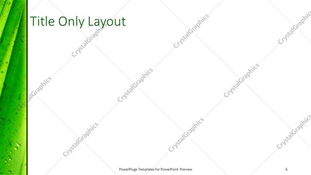 Title Only presentation slide layout