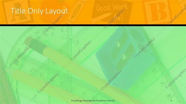 Title Only presentation slide layout