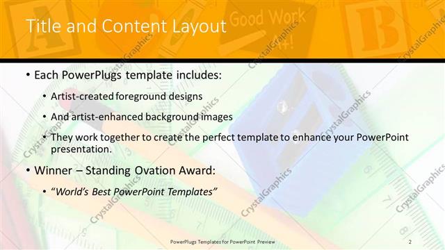 Title and Content presentation slide layout