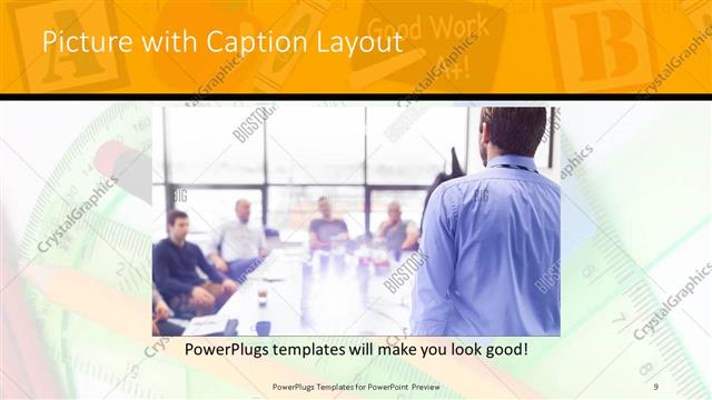 Picture with Caption presentation slide layout