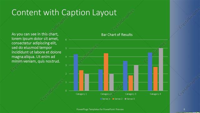 Content with Caption presentation slide layout