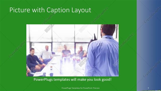 Picture with Caption presentation slide layout