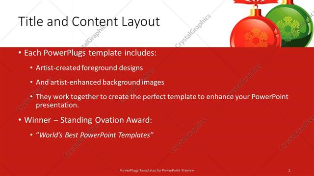 Title and Content presentation slide layout