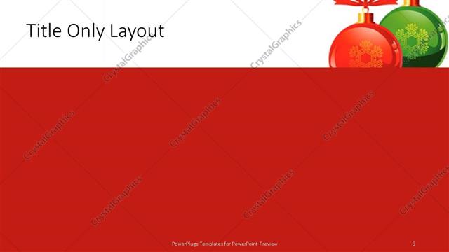 Title Only presentation slide layout