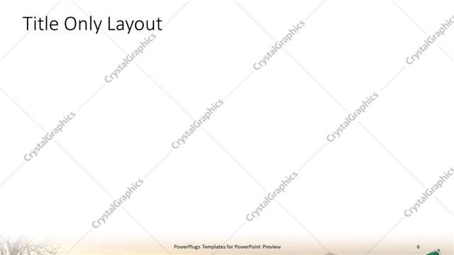 Title Only presentation slide layout