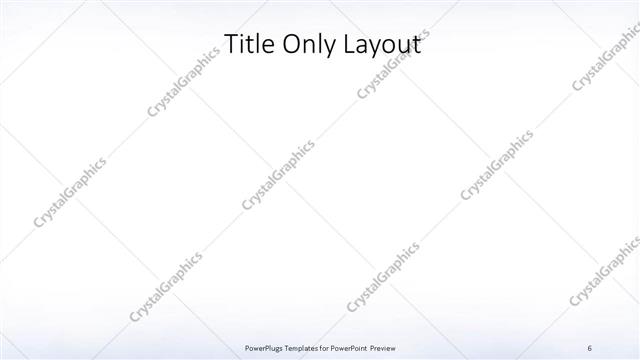 Title Only presentation slide layout