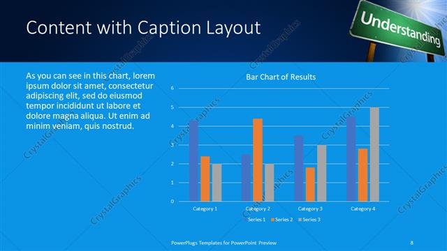 Content with Caption presentation slide layout