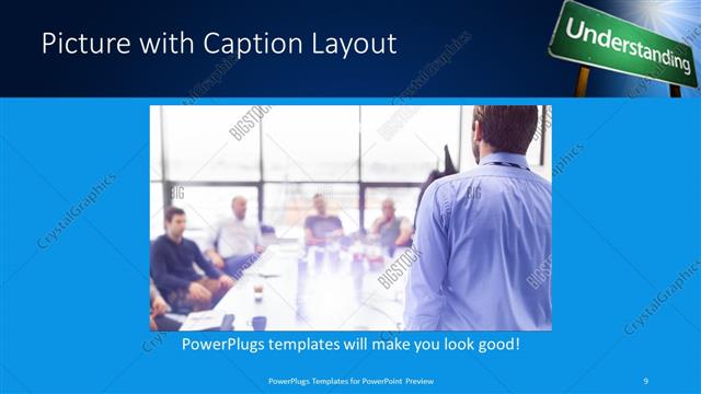 Picture with Caption presentation slide layout