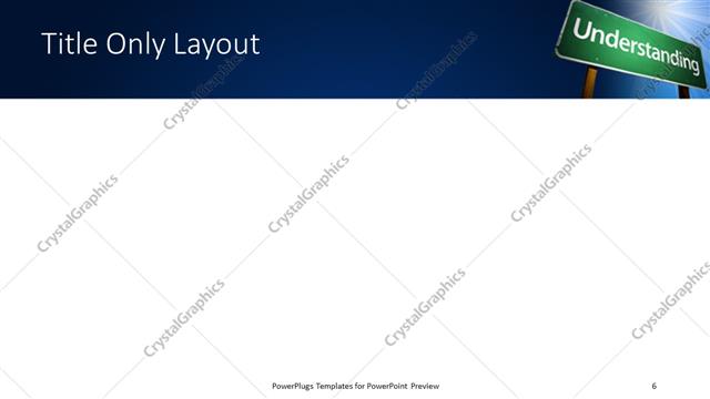 Title Only presentation slide layout