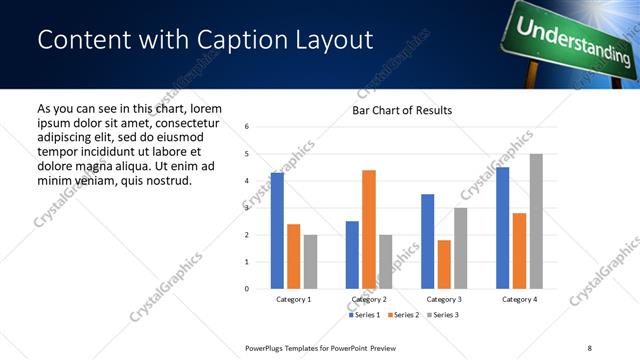 Content with Caption presentation slide layout