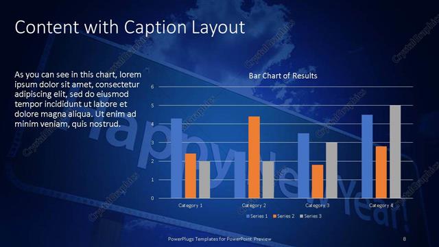 Content with Caption presentation slide layout