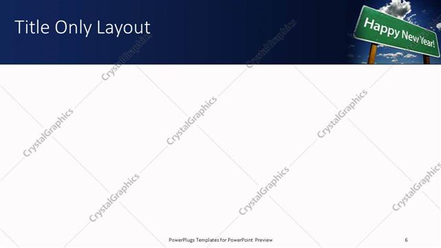 Title Only presentation slide layout