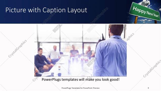 Picture with Caption presentation slide layout