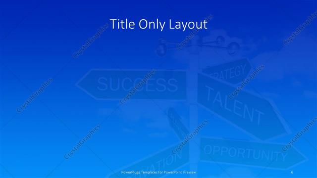 Title Only presentation slide layout