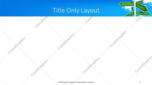 Title Only presentation slide layout