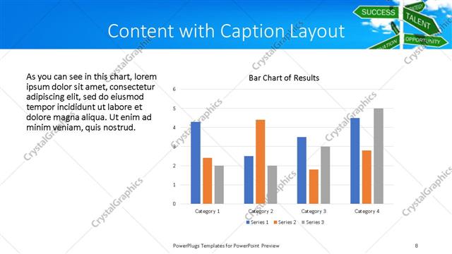 Content with Caption presentation slide layout