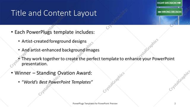 Title and Content presentation slide layout