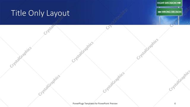 Title Only presentation slide layout