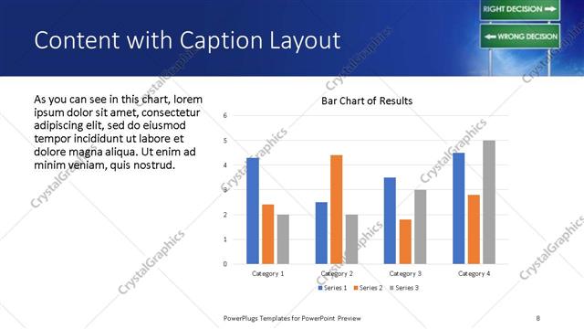 Content with Caption presentation slide layout