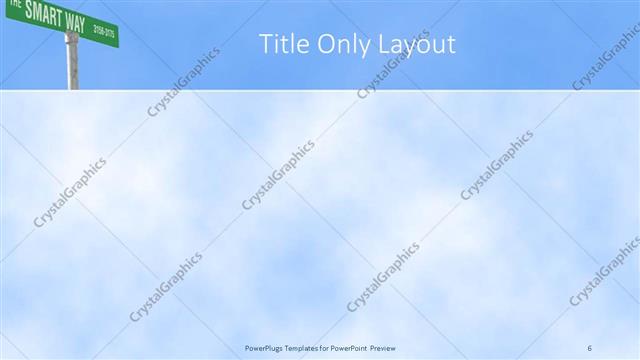 Title Only presentation slide layout